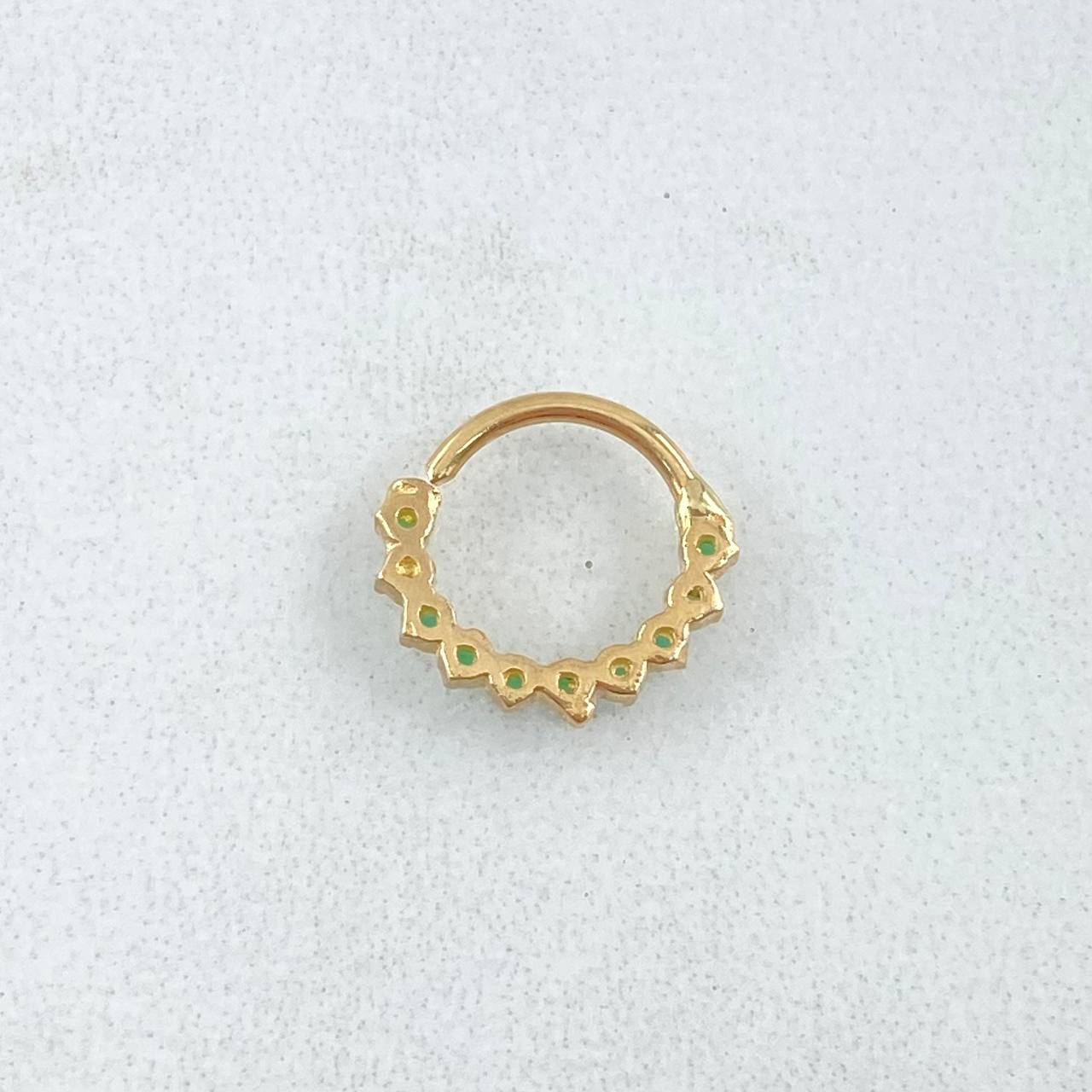 Piercing Aro Tupido 0.5gr / 1cm / Nac.Esp.Oro 18K