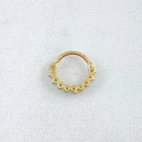 Piercing Aro Tupido 0.5gr / 1cm / Nac.Esp.Oro 18K