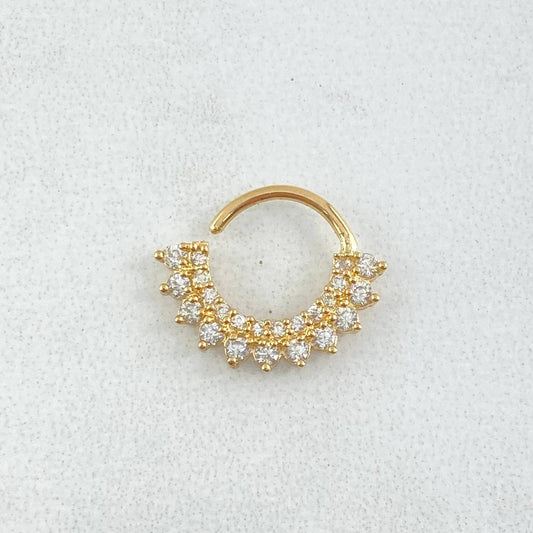 Piercing Aro Tupido 0.9gr / 1.5cm / Nac.Esp.Oro 18K ©