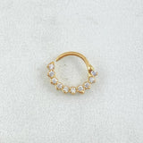 Piercing Aro Tupido 0.5gr / 1cm / Nac.Esp.Oro 18K
