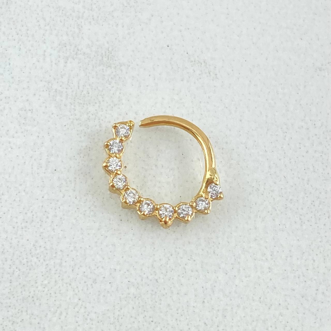 Piercing Aro Tupido 0.5gr / 1cm / Nac.Esp.Oro 18K