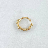 Piercing Aro Tupido 0.55gr / 1cm / Oro Amarillo 18K