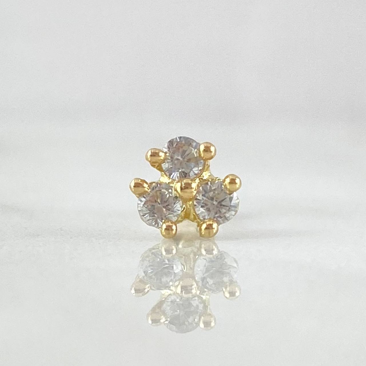 Piercing Flor 0.6gr / 1cm / Nac.Esp.Oro 18K ©