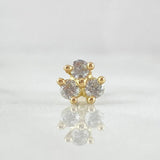 Piercing Flor 0.6gr / 1cm / Nac.Esp.Oro 18K ©