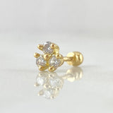 Piercing Flor 0.6gr / 1cm / Nac.Esp.Oro 18K ©