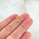 Piercing Flor 0.6gr / 1cm / Nac.Esp.Oro 18K ©