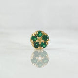 Piercing Flor 0.65gr / Nac.Esp.Oro 18K