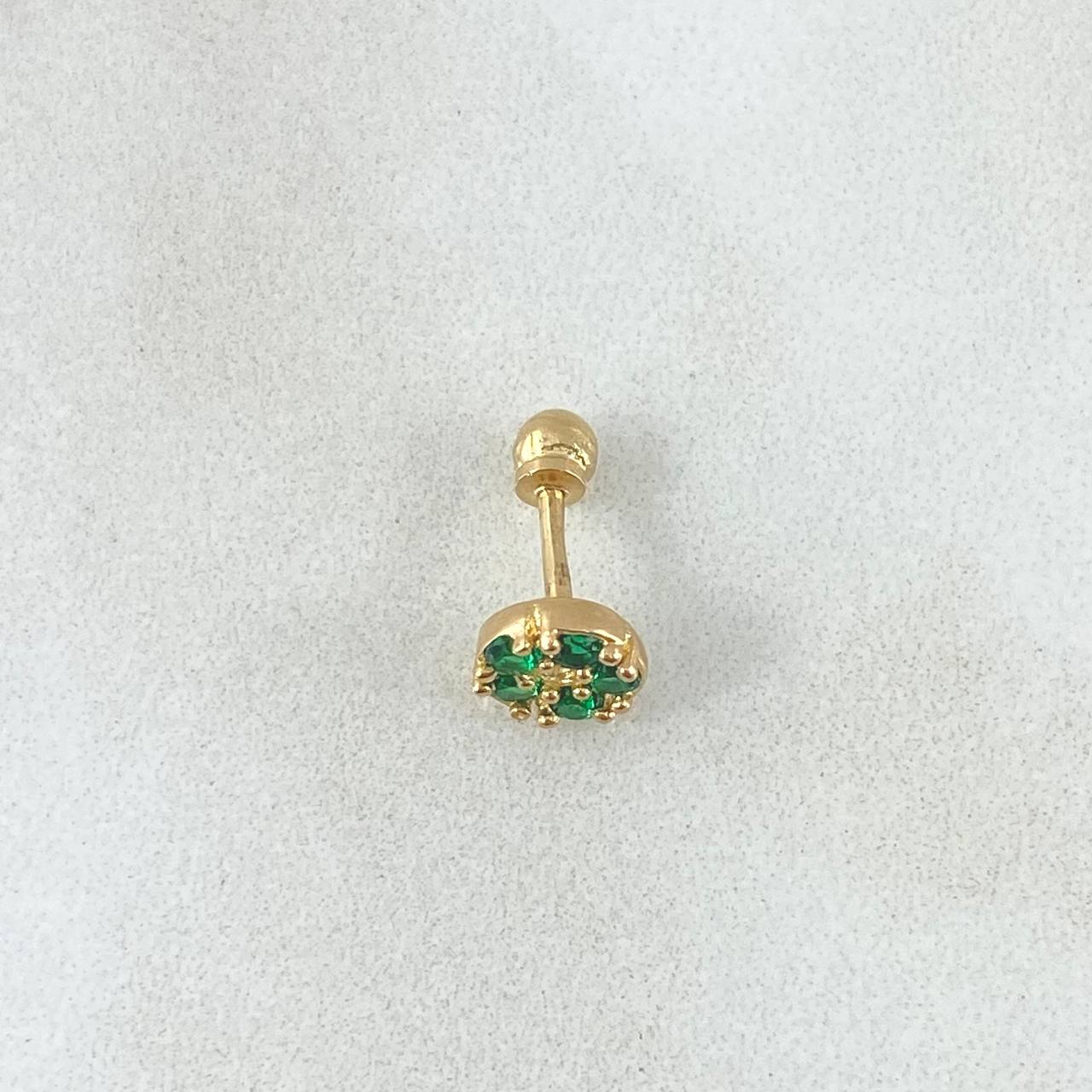Piercing Flor 0.65gr / Nac.Esp.Oro 18K