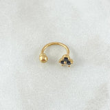 Piercing Curvo Flor 0.6gr / 1cm / Nac.Esp.Oro 18K !