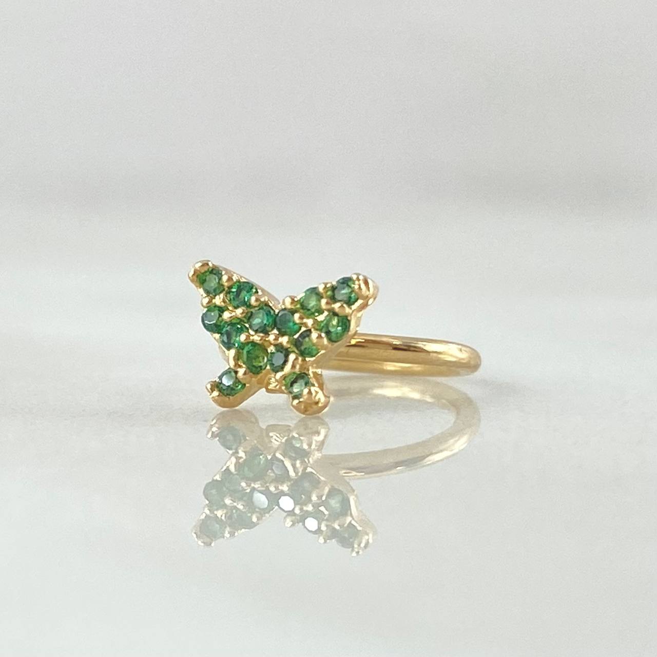 Piercing Earcuff Mariposa 0.6gr / 1.3cm / Nac.Esp.Oro 18K