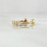 Piercing Earcuff Simulador 0.55gr / 1.4cm / Nac.Esp.Oro 18K