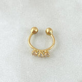 Piercing Earcuff Simulador 0.55gr / 1.4cm / Nac.Esp.Oro 18K