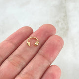 Piercing Curvo Punta 0.5gr / 1cm / Nac.Esp.Oro 18K