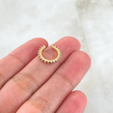 Piercing Earcuff Tupido 1gr / 1.4cm / Nac.Esp.Oro 18K