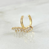 Piercing Earcuff Linea Curva 1.2gr / 1.8cm / Nac.Esp.Oro 18K ©