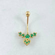 Piercing Ombligo Flecha Corazon 1gr / 2.4cm / Nac.Esp.Oro 18K