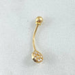 Piercing Ombligo Circulo 0.75gr / 2.1cm / Oro Amarillo 18K (Joya)