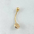 Piercing Ombligo Circulo 0.8gr / 2.1cm / Oro Amarillo 18K (Joya) ©
