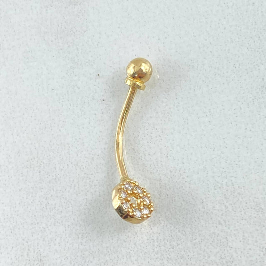 Piercing Ombligo Circulo 0.75gr / 2.1cm / Oro Amarillo 18K (Joya)