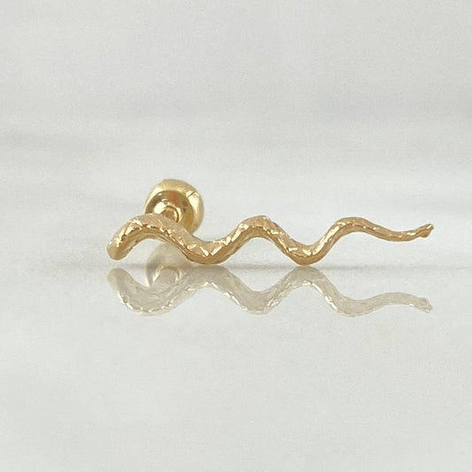 Piercing Onda 0.45gr / 1.3cm / Nac.Esp.Oro 18K