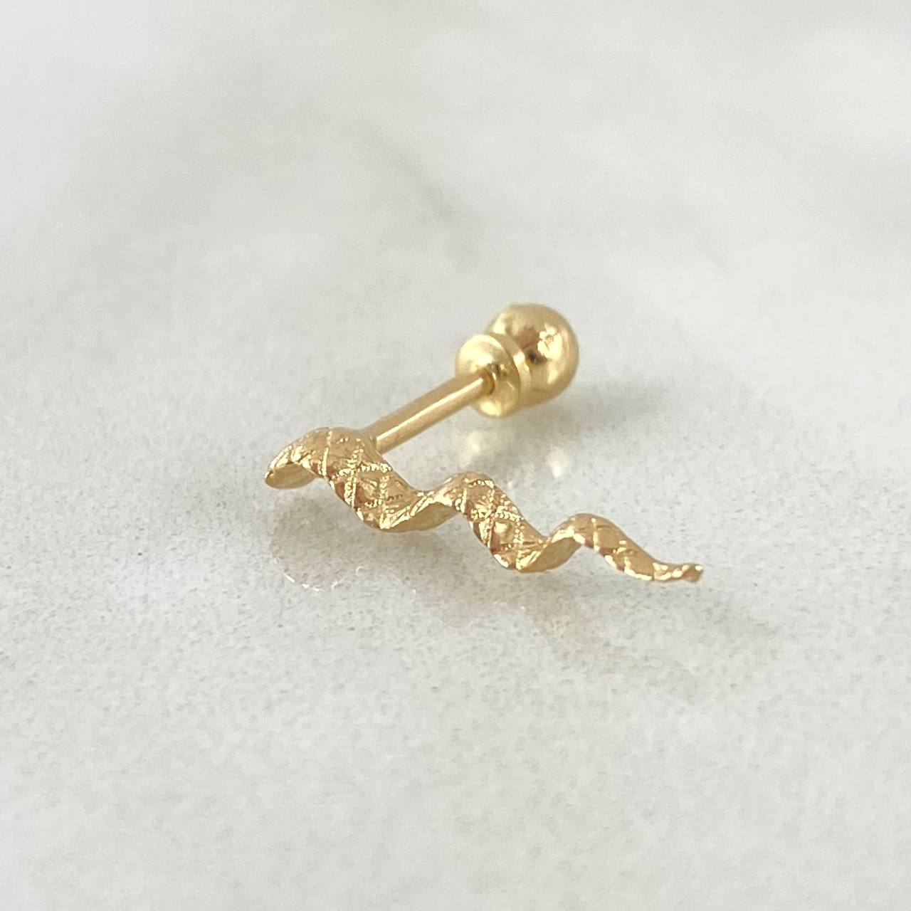 Piercing Onda 0.45gr / 1.3cm / Nac.Esp.Oro 18K