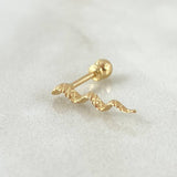 Piercing Onda 0.45gr / 1.3cm / Nac.Esp.Oro 18K