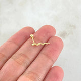 Piercing Onda 0.45gr / 1.3cm / Nac.Esp.Oro 18K