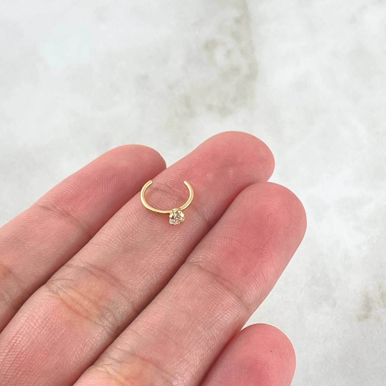 Piercing Earcuff Simulador 0.25gr / Nac.Esp.Oro 18K