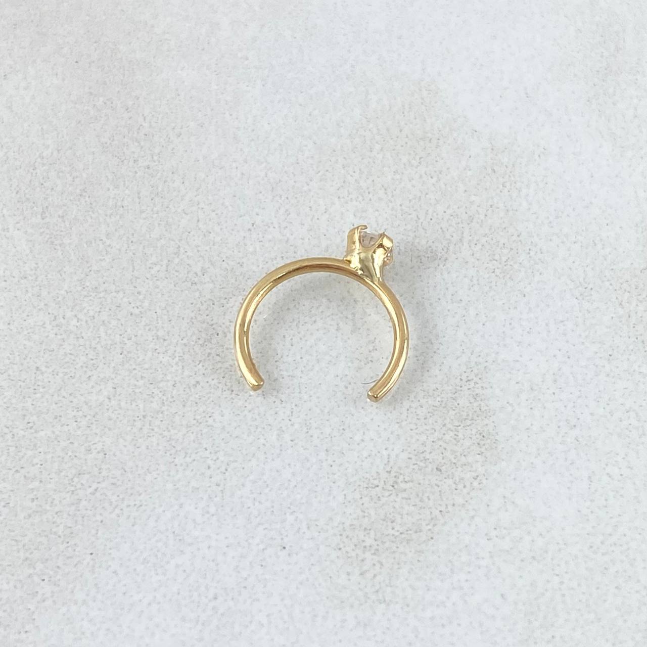 Piercing Earcuff Simulador 0.25gr / Nac.Esp.Oro 18K