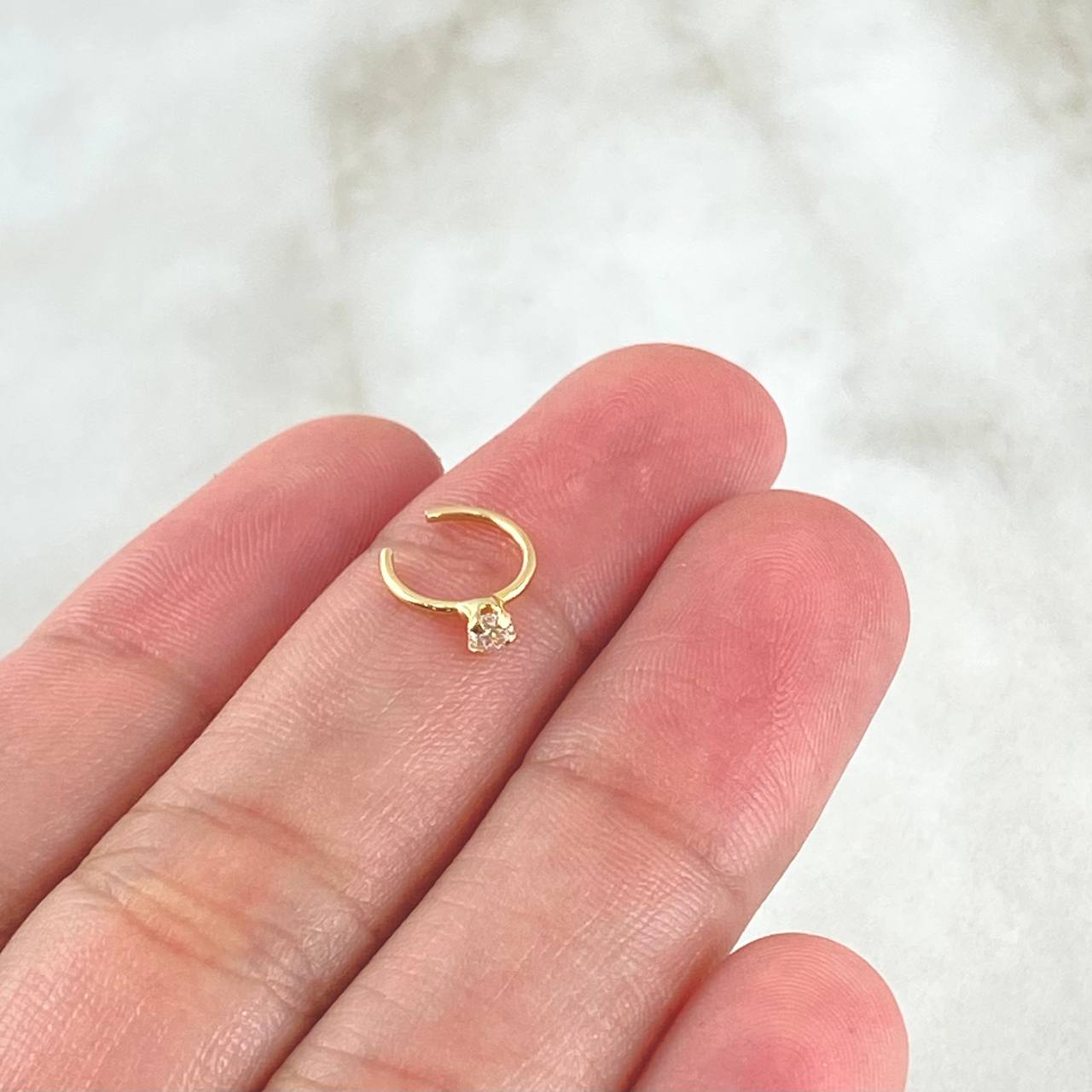 Piercing Earcuff Simulador 0.25gr / Nac.Esp.Oro 18K
