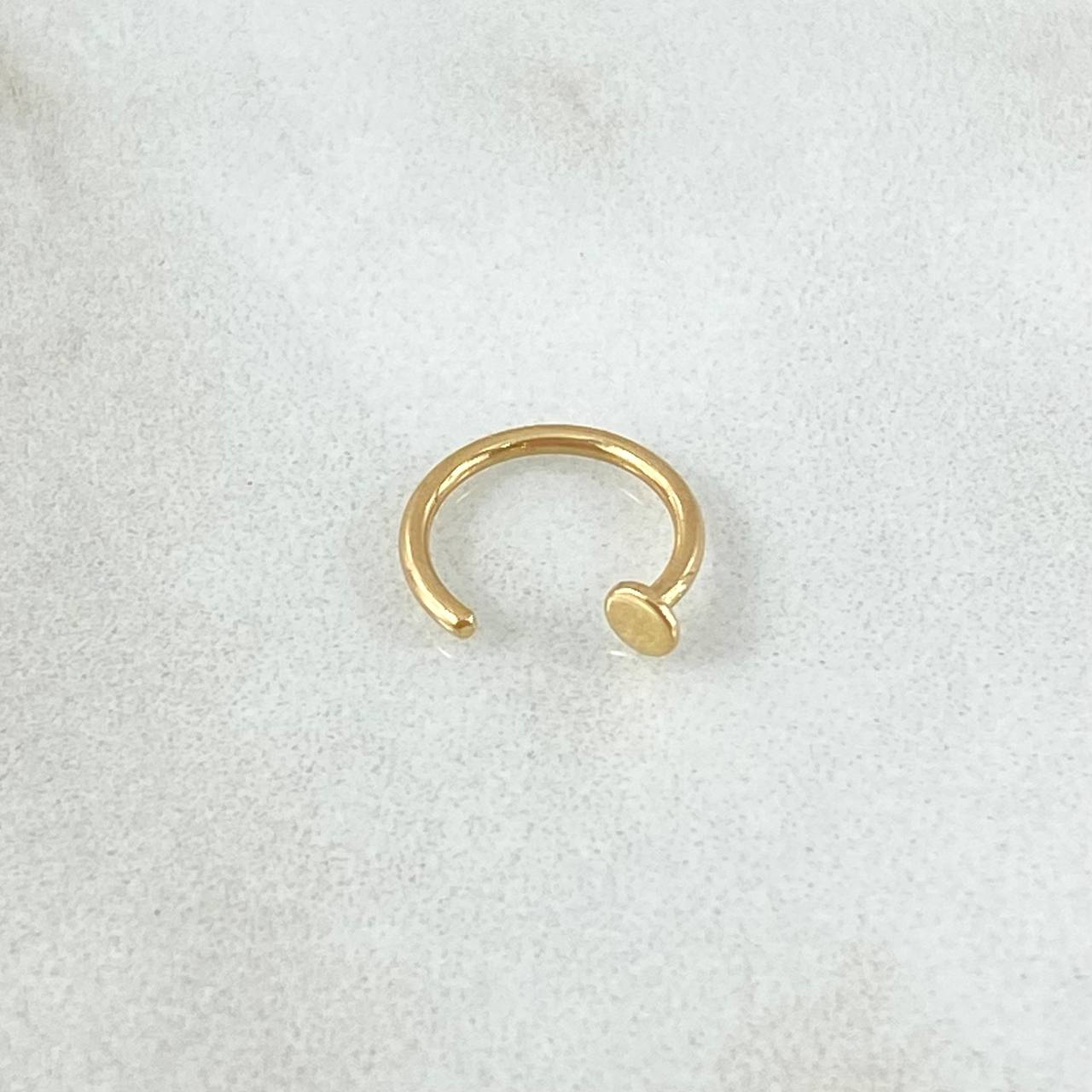 Piercing Earcuff Simulador 0.3gr / 1cm / Nac.Esp.Oro 18K