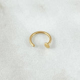 Piercing Earcuff Simulador 0.3gr / 1cm / Nac.Esp.Oro 18K