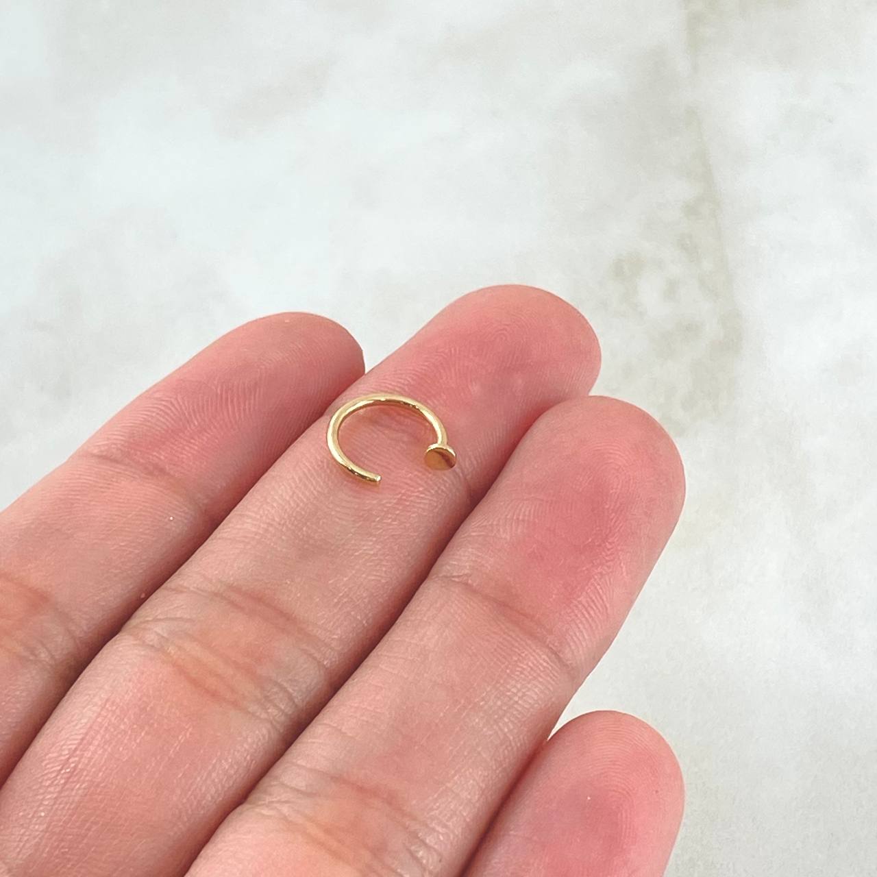 Piercing Earcuff Simulador 0.3gr / 1cm / Nac.Esp.Oro 18K
