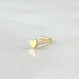 Piercing Chispa Corazon 0.1gr / Nac.Esp.Oro 18K ©
