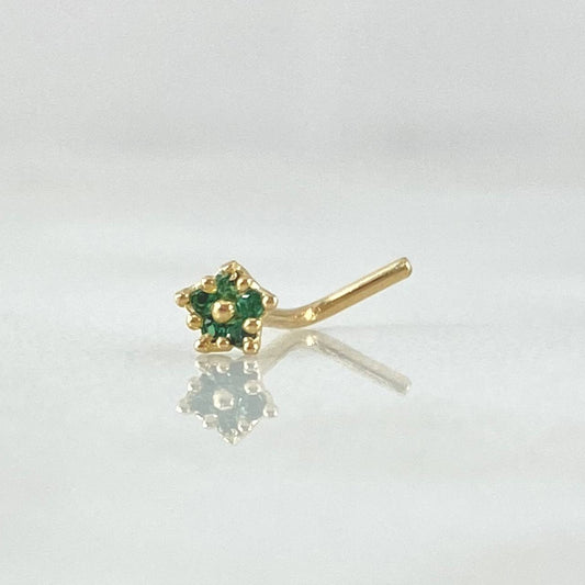 Piercing Chispa Flor 0.15gr / Nac.Esp.Oro 18K ©
