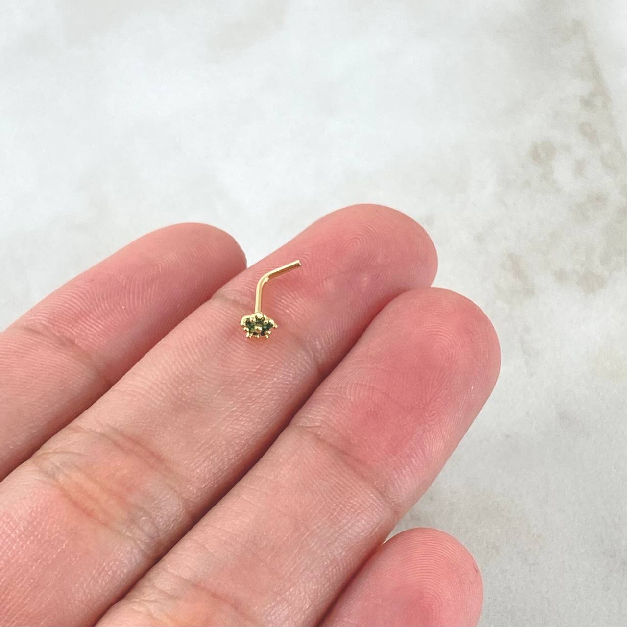 Piercing Chispa Flor 0.15gr / Nac.Esp.Oro 18K ©