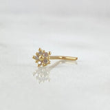 Piercing Chispa Flor 0.15gr / Nac.Esp.Oro 18K *