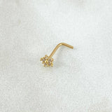 Piercing Chispa Flor 0.15gr / Nac.Esp.Oro 18K *