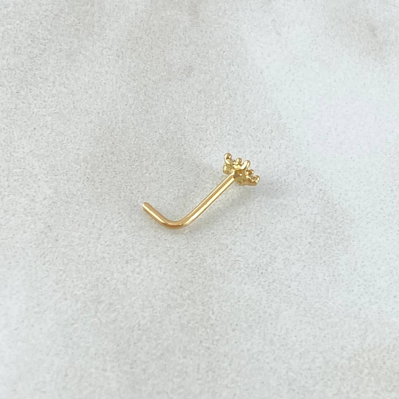 Piercing Chispa Flor 0.15gr / Nac.Esp.Oro 18K *