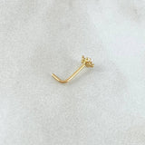 Piercing Chispa Flor 0.15gr / Nac.Esp.Oro 18K *