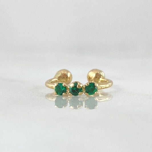 Piercing Earcuff Simulador 0.55gr / 1cm / Nac.Esp.Oro 18K ©