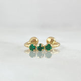 Piercing Earcuff Simulador 0.55gr / 1cm / Nac.Esp.Oro 18K ©