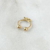 Piercing Earcuff Simulador 0.55gr / 1cm / Nac.Esp.Oro 18K ©
