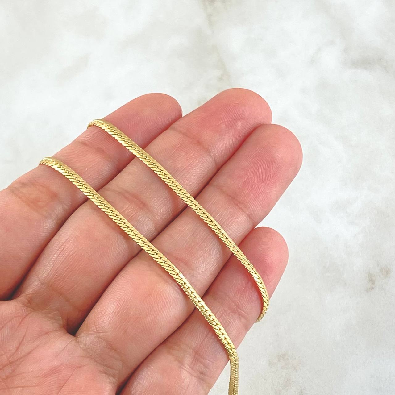 Cadena Serpiente 3.05gr / 50cm / +3 Oro 18K