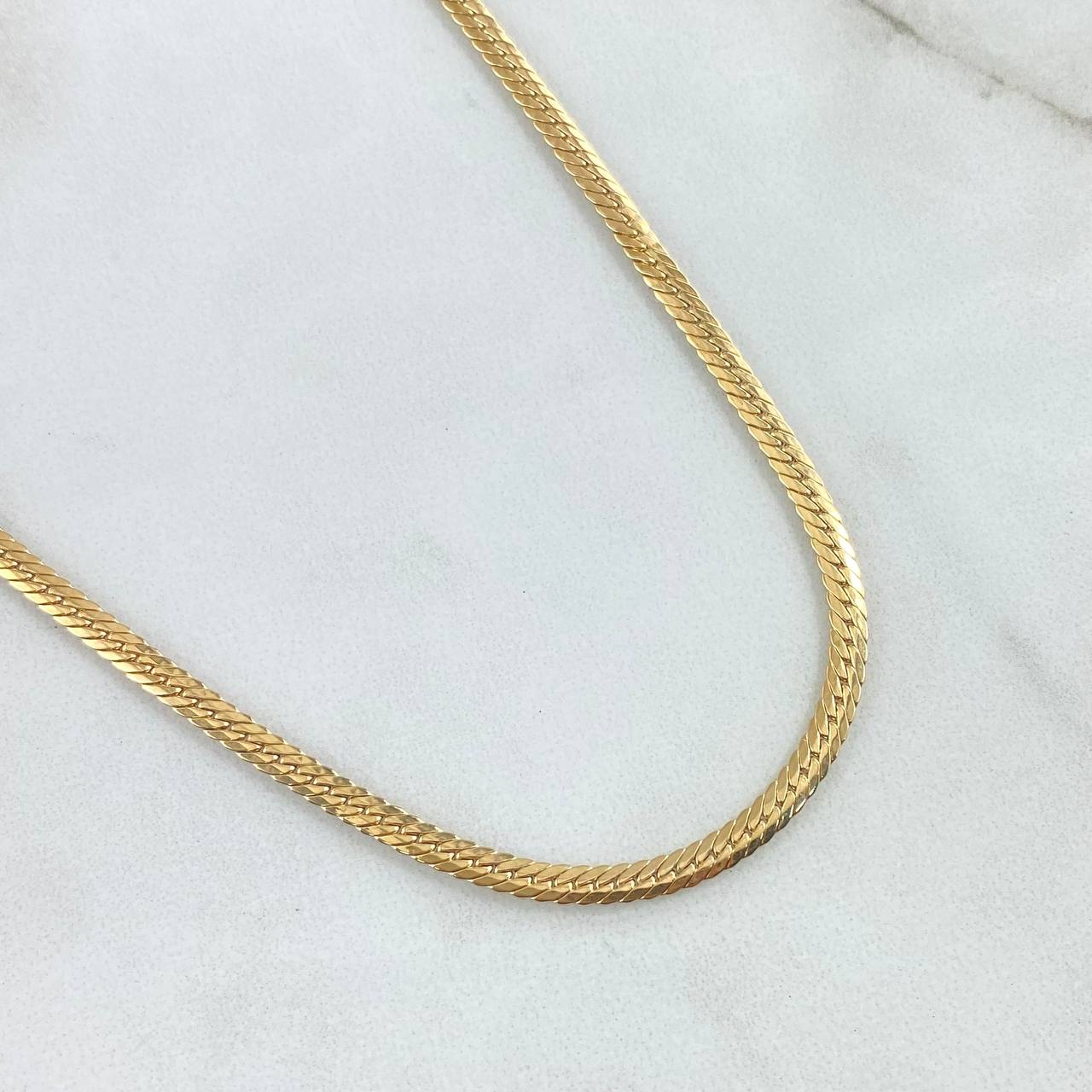 Cadena Serpiente 4.5gr / 60cm- +3 Oro 18K