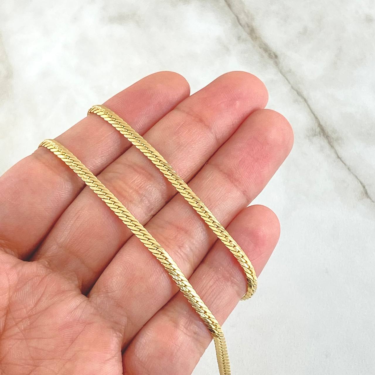Cadena Serpiente 4.35gr / 50cm / +3 Oro 18K
