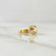 Piercing Earcuff Simulador Serpiente 1.75gr / 1.5cm / Circones Blancos Oro Amarillo 18K (Joya)