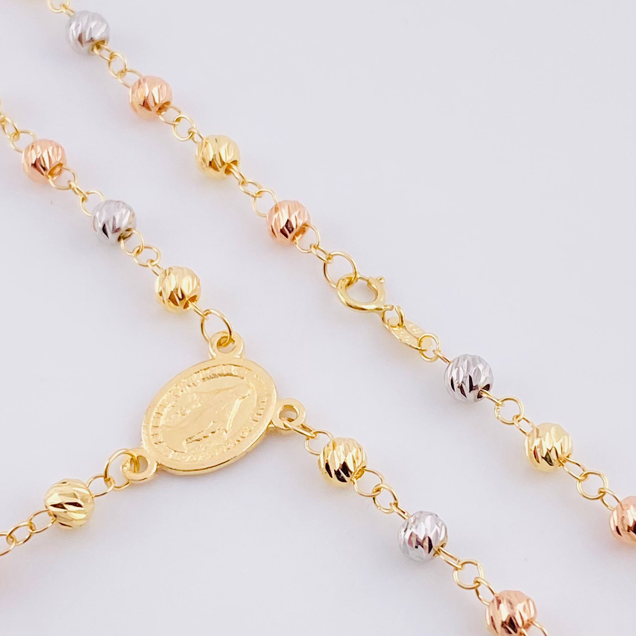 Rosario Virgen De La Milagrosa 9.3 g / 58 cm / 4 mm Tres Oros 18K