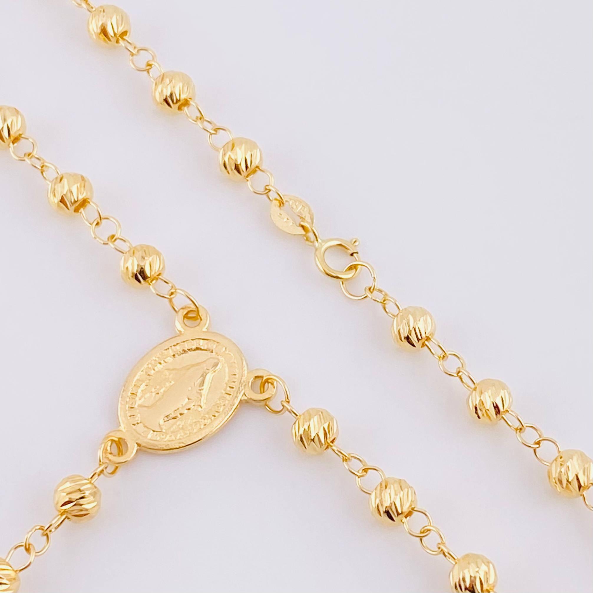 Rosario Virgen De La Milagrosa 10 g / 58 cm / 4 mm Oro Amarillo 18K