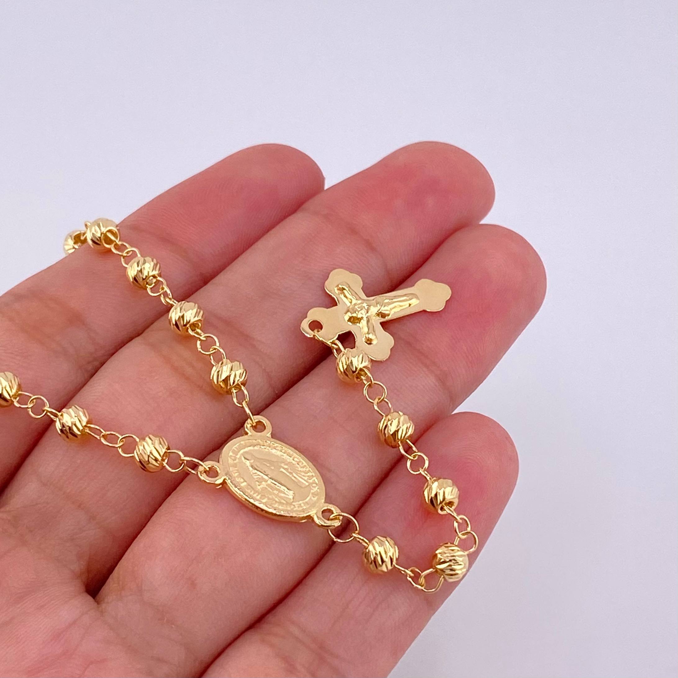 Rosario Virgen De La Milagrosa 10 g / 58 cm / 4 mm Oro Amarillo 18K